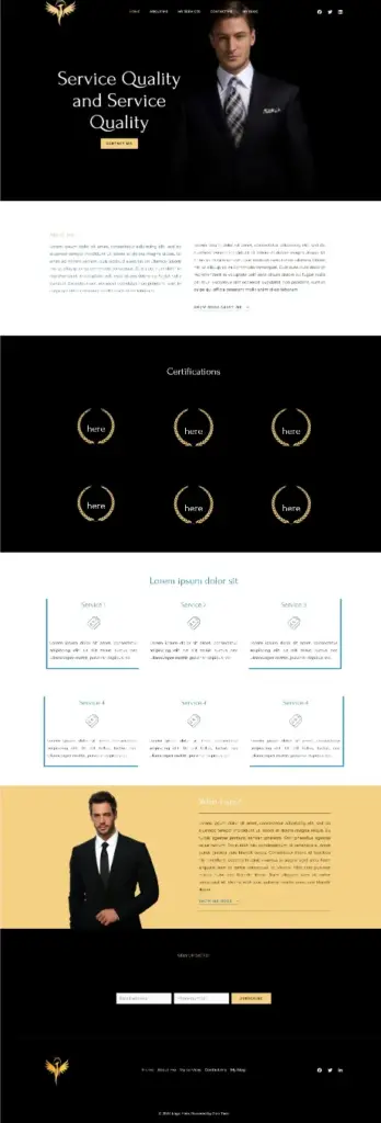 نموذج لتصميم موقع شخصي جاهز يمكن طلبه من تصميم عرب تاسك